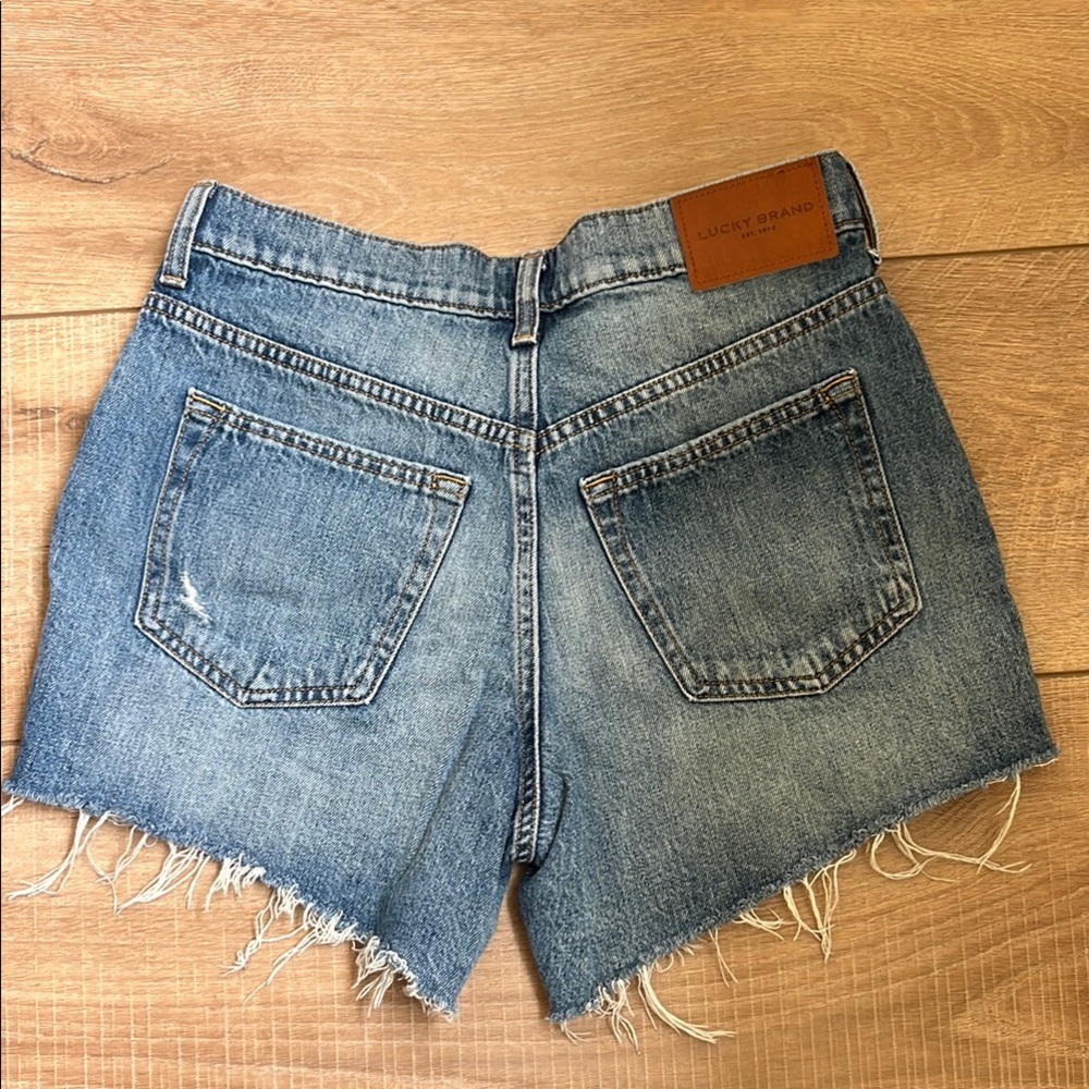 Lucky Brand Blue Vintage-Inspired Jean Shorts - Picture 3 of 3